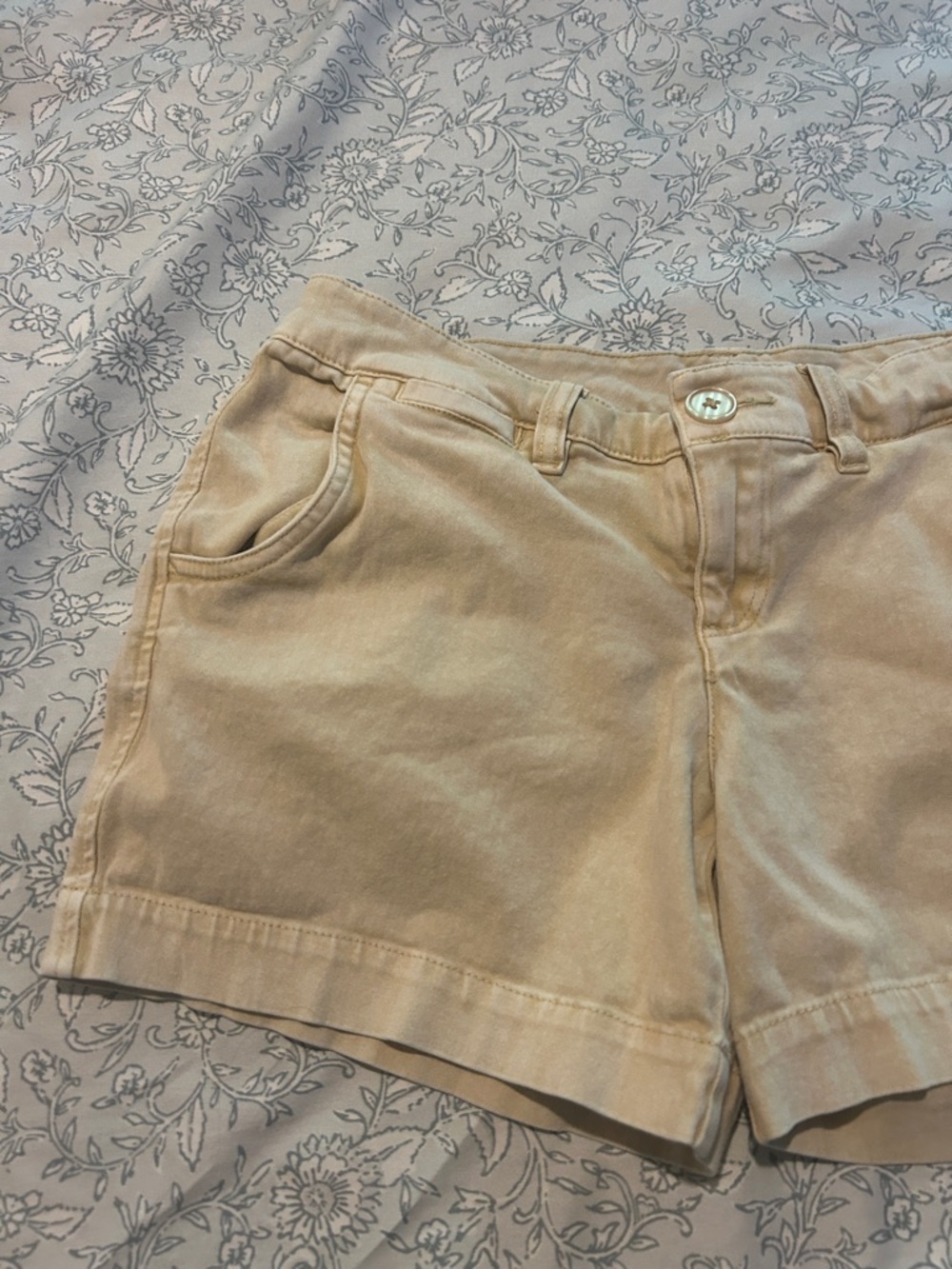 True Craft Women's Beige Cotton Shorts - Picture 2 of 9